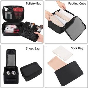 BAGAIL 8 Set Packing Cubes Luggage Packing Organizers for Travel Accessories